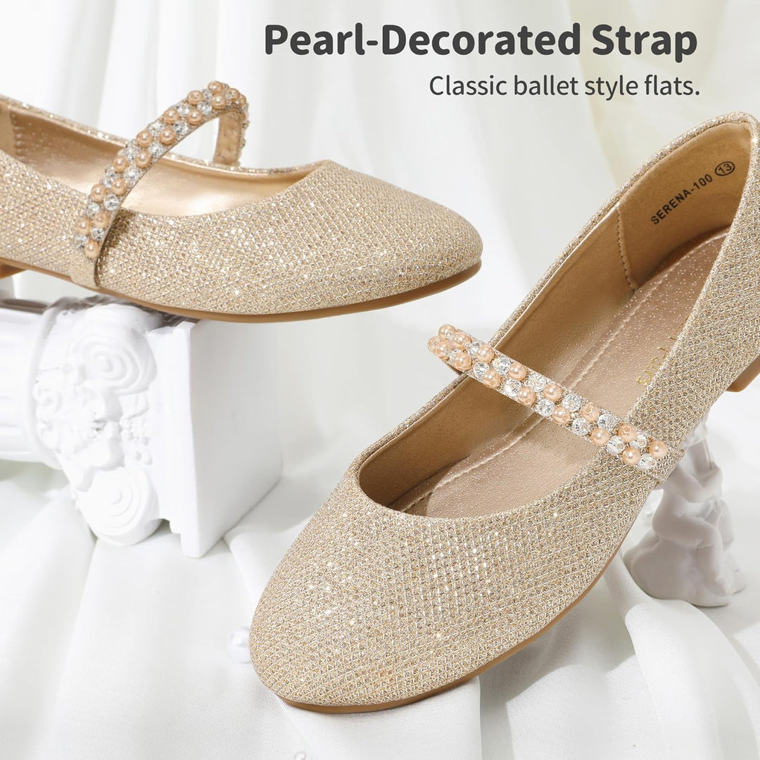 DREAM PAIRS Mädchen Mary Jane Strap Flache Schuhe Ballerinas Prinzessin Schuhe Flache Schulschuhe 31