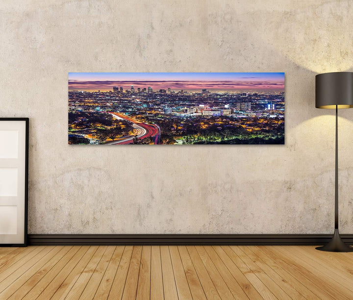 islandburner Bild auf Leinwand Los Angeles Kalifornien Usa Am Frühen Morgen Die Innenstadt Stadtbild