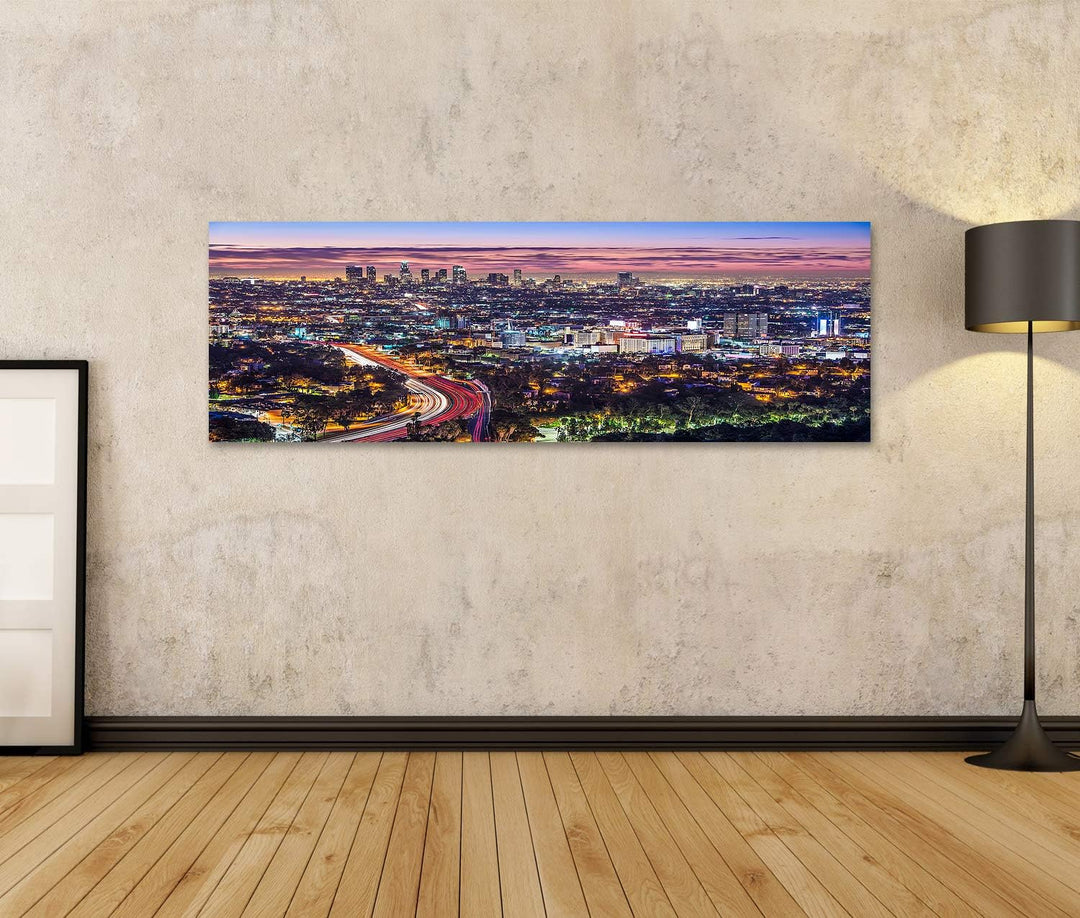 islandburner Bild auf Leinwand Los Angeles Kalifornien Usa Am Frühen Morgen Die Innenstadt Stadtbild