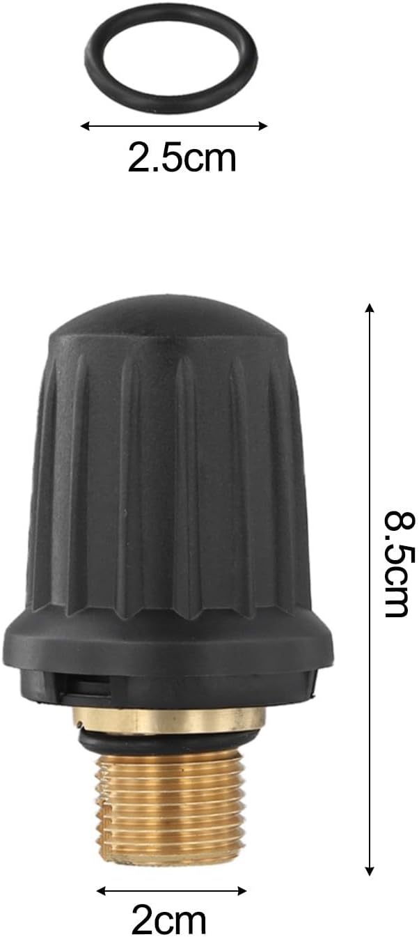 Ersatzteile für Kärcher Dampfreiniger Messing Sicherheitsventilkappe mit Sicherheitsventil und O-Rin