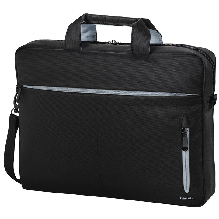 'Hama 101282 Marseille Style Tasche für Notebook-17.3, schwarz/grau