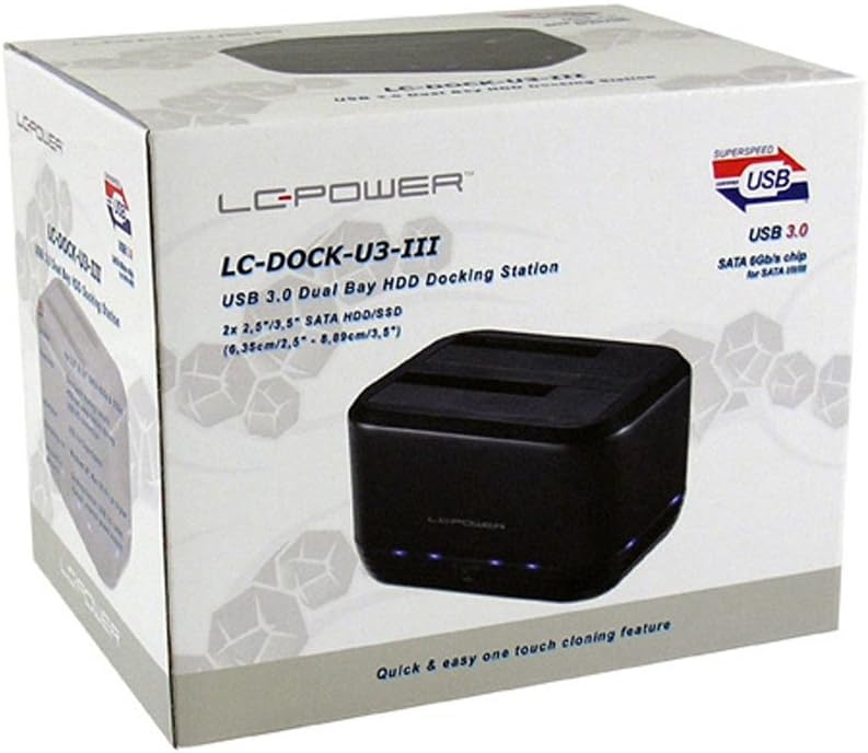 Dockingstation 2X HDD USB3 LC-Power