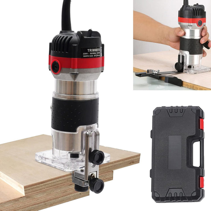 Oberfräse Trimmer Elektrik Holz Laminergerät Router Oberfräse 1/4" 800W Kantenfräse Multifräse Holzf