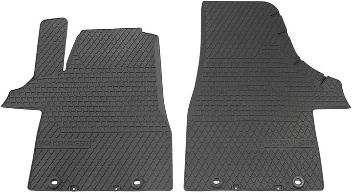 Volkswagen 7H106150282V 7H1061502 Fussmatten 82V Fussmatten 2X Gummimatten Allwettermatten, schwarz,