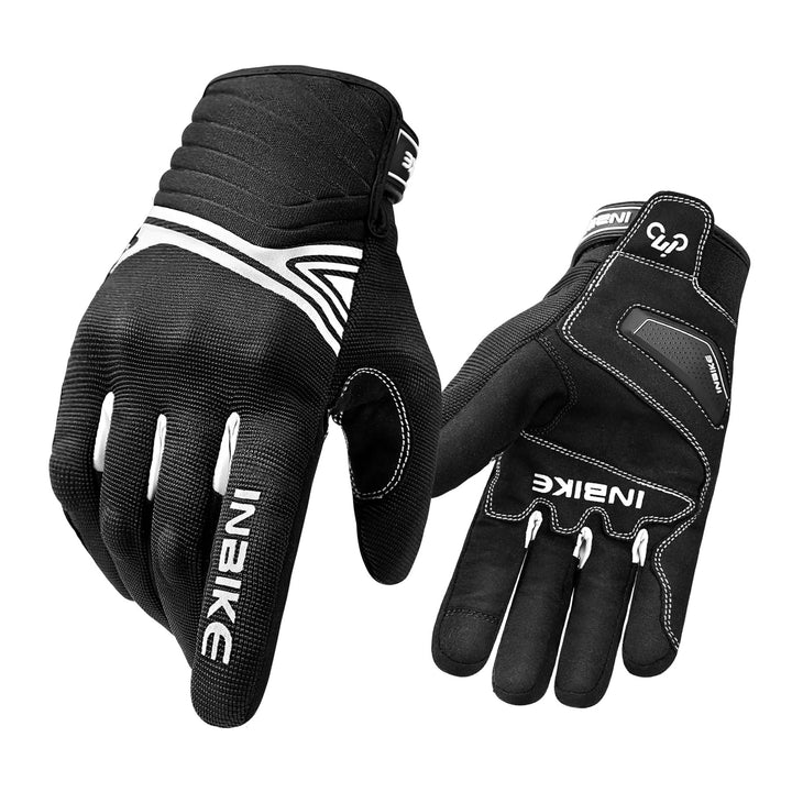 INBIKE Winter Motorradhandschuhe Wasserdicht Warm Winddicht mit Harter Schutz Motocross Motorrad Han