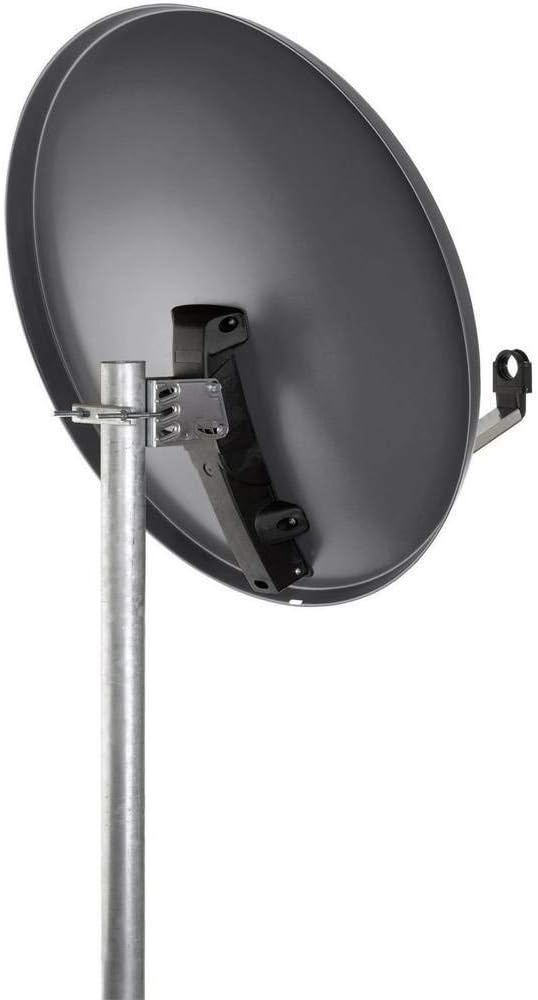 Schwaiger SPI996.1 Stahl SAT-Spiegel, (Durchmesser 85 cm) Anthrazit, Anthrazit