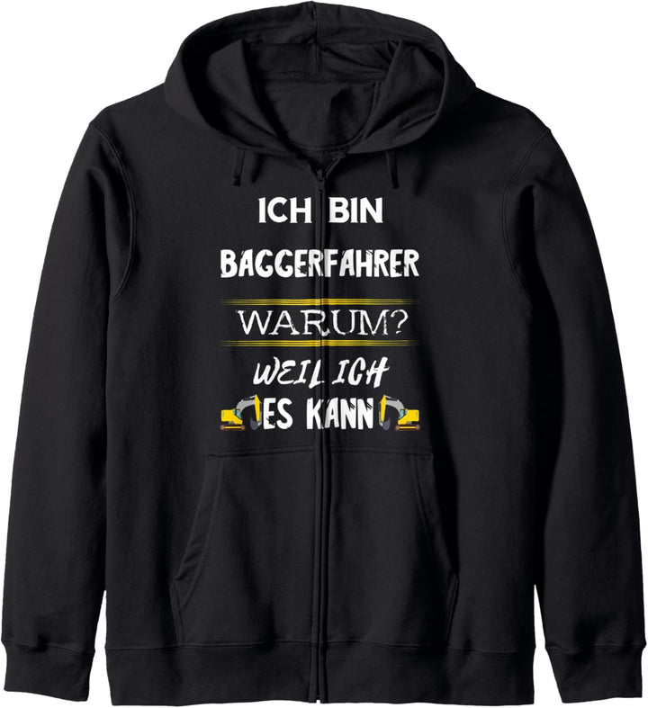 Baggerfahrer Maschinenführer Bagger Fahren Baggerführer Kapuzenjacke