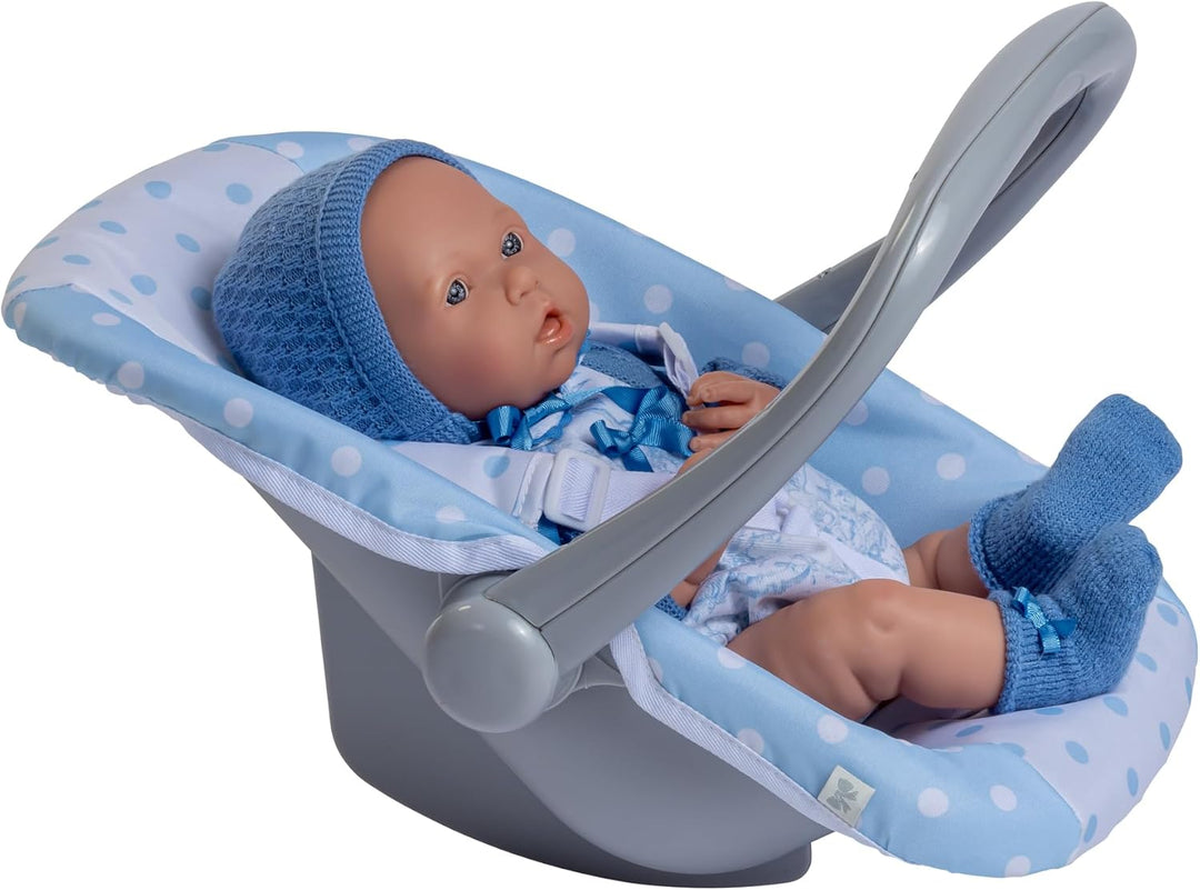 JC TOYS - 2-in-1 Hängematte und Stuhl mit Mehreren Positionen, abnehmbar für Puppen bis 45 cm, blau