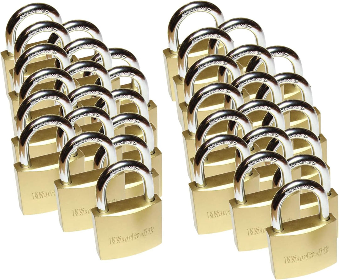 36 Set Vorhängeschloss massiv 38mm mit 216 Schlüsseln