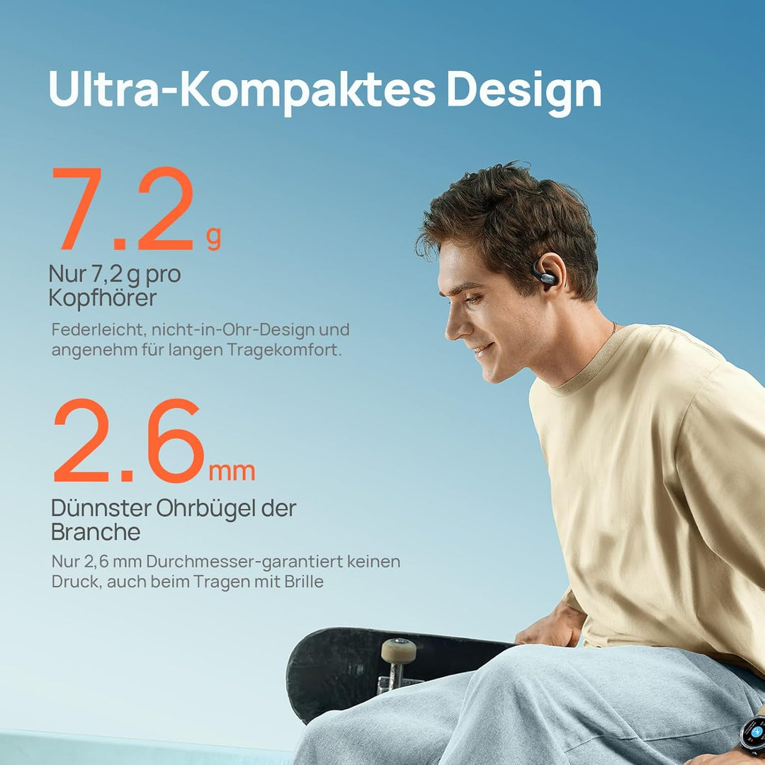 Mibro OpenEar Pro Kopfhörer Bluetooth 5.4, Neue Wireless-Ohrhörer mit Mikrofon Bluetooth Earbuds, 30