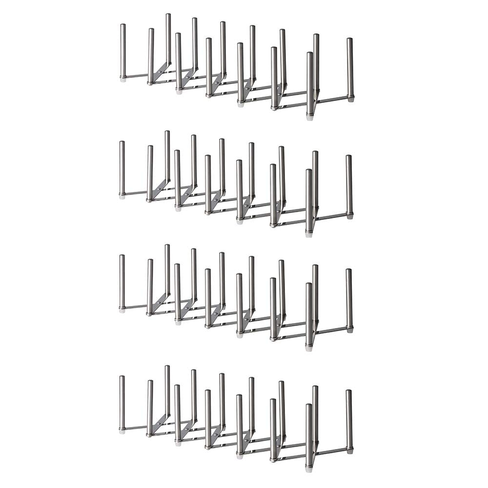 IKEA VARIERA Topfdeckel-Organizer, Edelstahl (Set von 4, B: 14,7 cm x H: 10,2 cm)