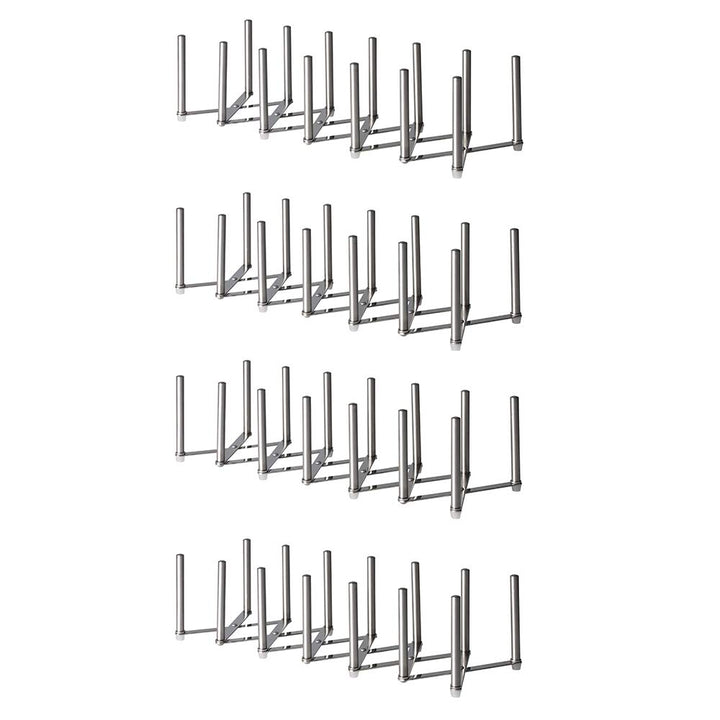 IKEA VARIERA Topfdeckel-Organizer, Edelstahl (Set von 4, B: 14,7 cm x H: 10,2 cm)