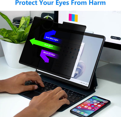 HaruYo 1 Stück Magnetischer Sichtschutz Kompatibel mit Surface Pro 9 (2022) / Pro 8 (2021) / Pro X(2