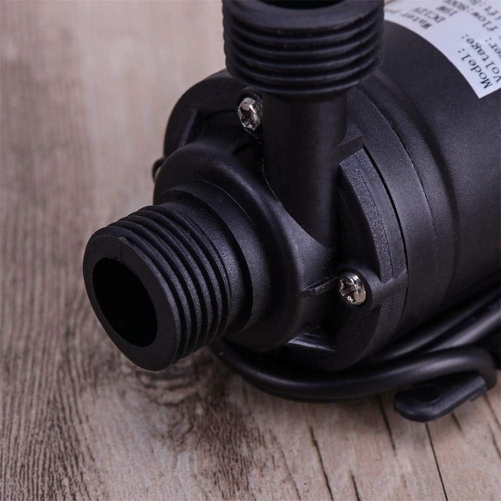 hihey DC 12 V 800 l/h 5 m Wasserpumpe, bürstenlos, für Wasserkreislaufsystem, Solarzirkulationssyste