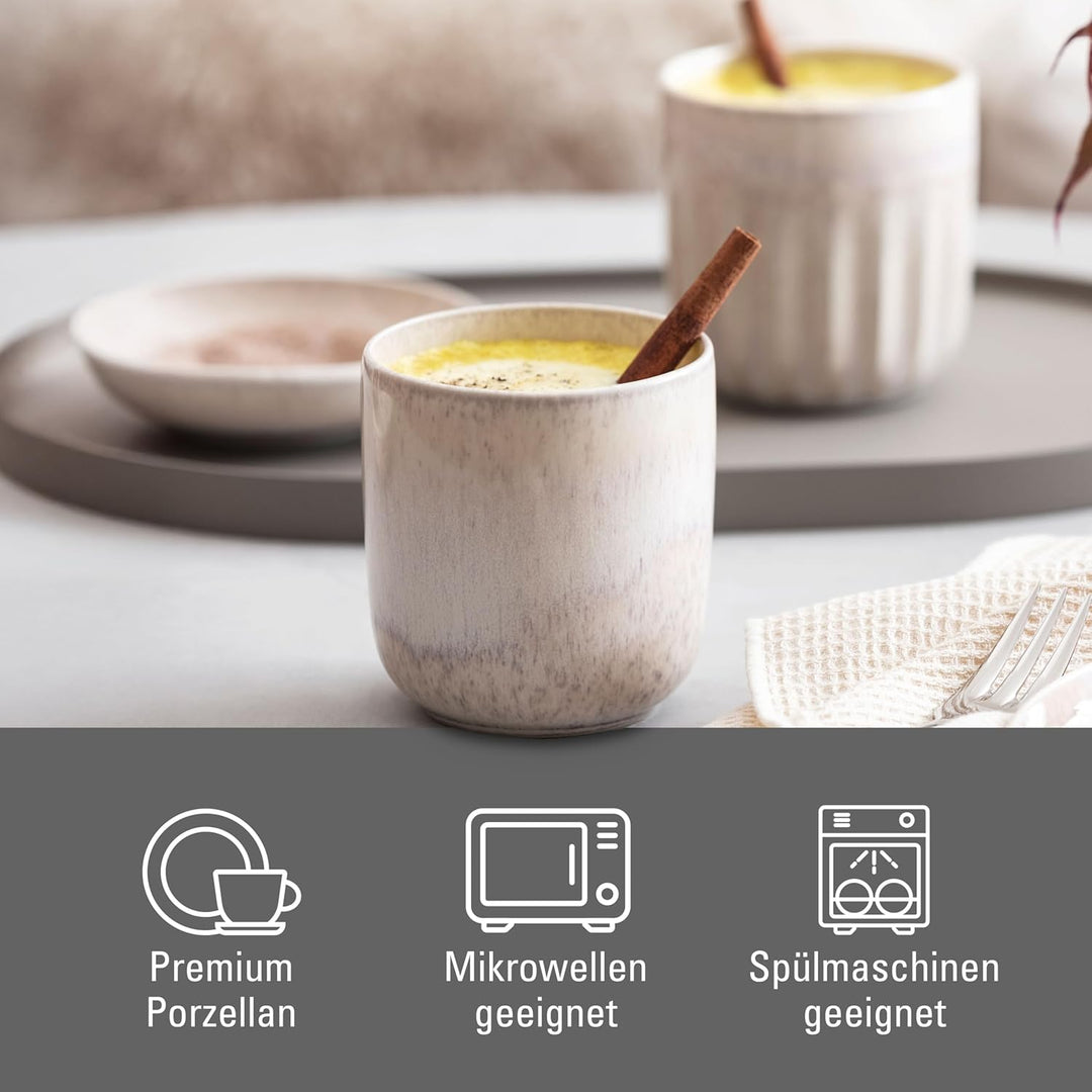 like. by Villeroy & Boch - Perlemor Sand, Becher Set 2tlg, Pottery Look