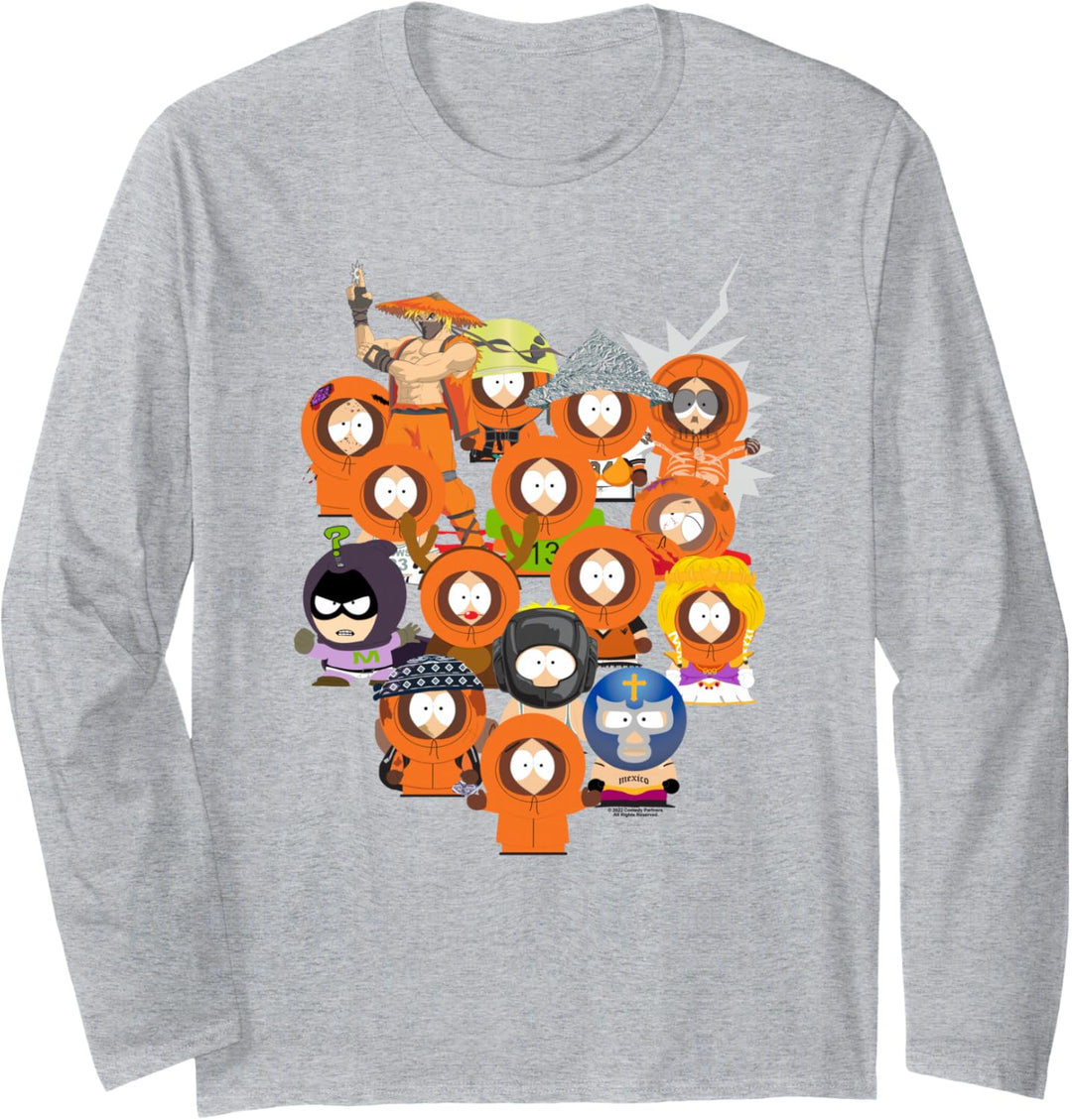 South Park Many Faces of Kenny Langarmshirt