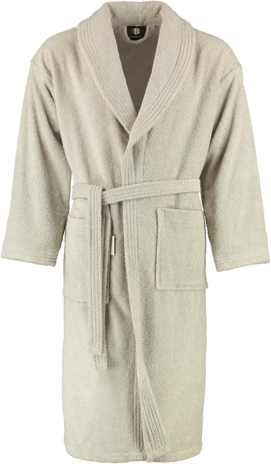 Rhomtuft Bademäntel unisex Schalkragen Sir &amp; Lady stone - 320 XL XL Stone, XL Stone