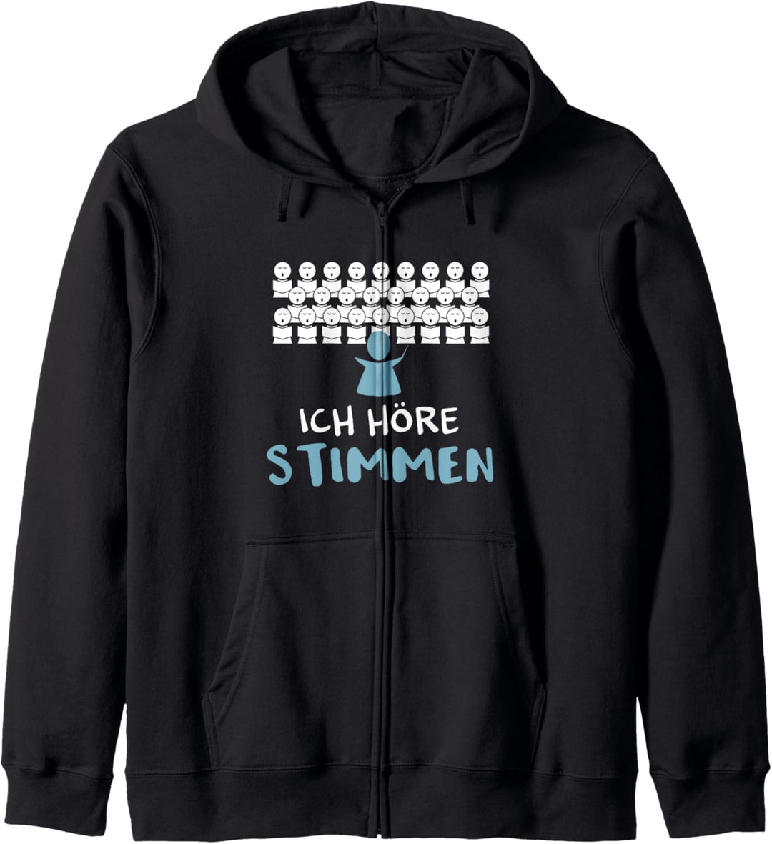 Ich höre Stimmen Lustiges Chorleiter Dirigenten Design Kapuzenjacke