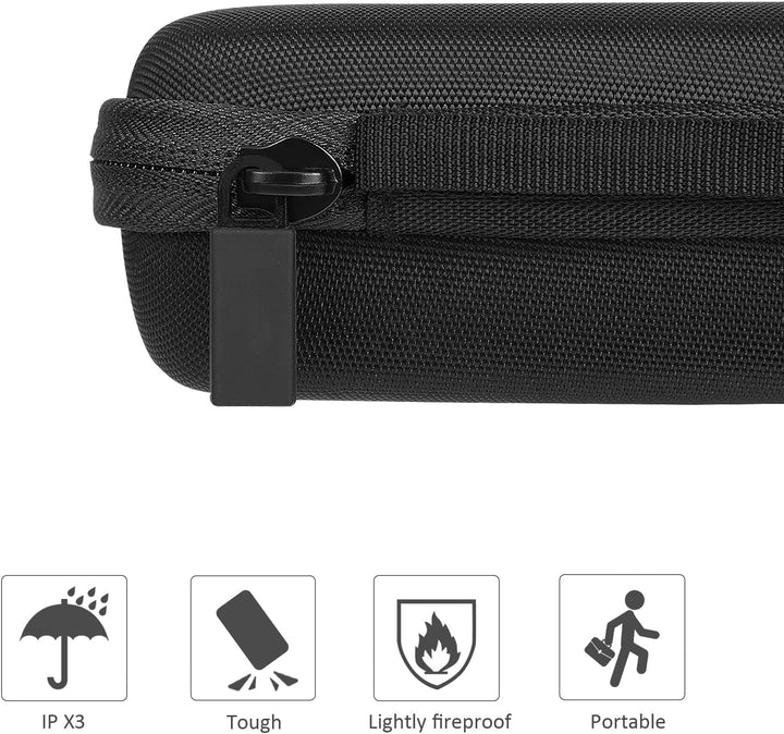 co2CREA Hart Reise Schutz Hülle Etui Tasche für JBL GO 4 /JBL GO 3 Eco/JBL GO 3 Ultra tragbarer Blue
