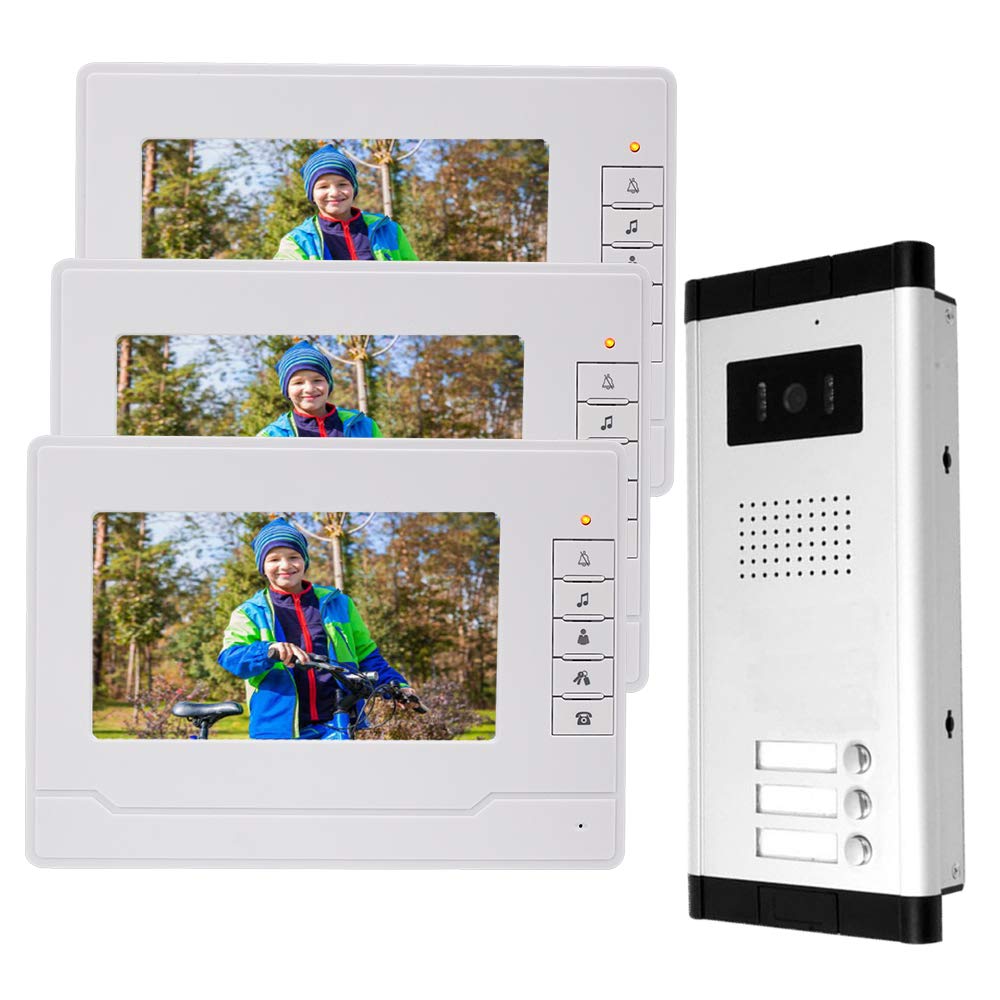 OBO Hands Zutrittskontrollkamera-Gegensprechanlage Verkabelt 7" Zoll-Monitor-Video-Tu¹rsprechanlage