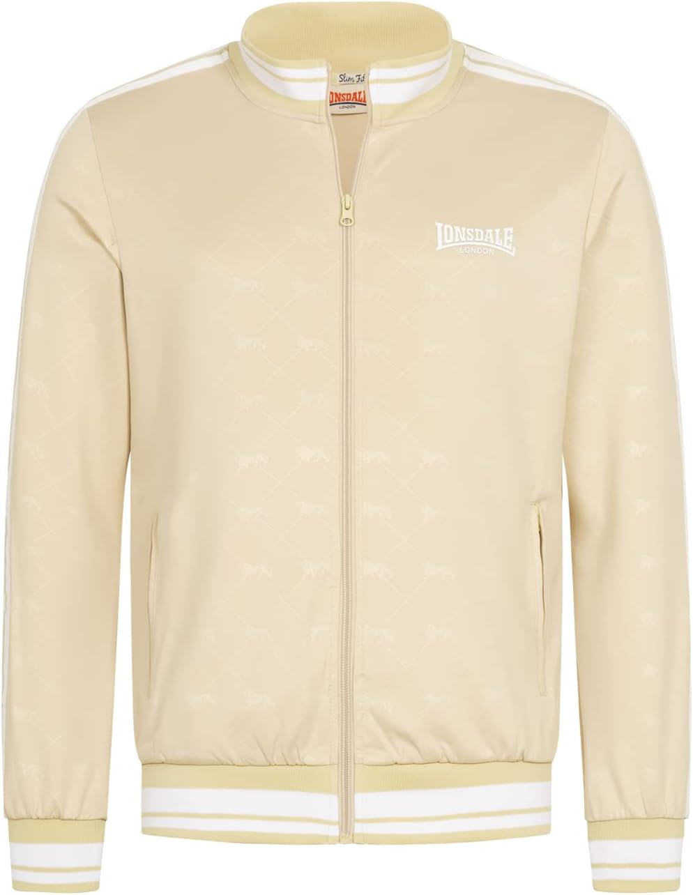 Lonsdale Herren Ashwell Trainingsanzüge L Sand/White, L Sand/White