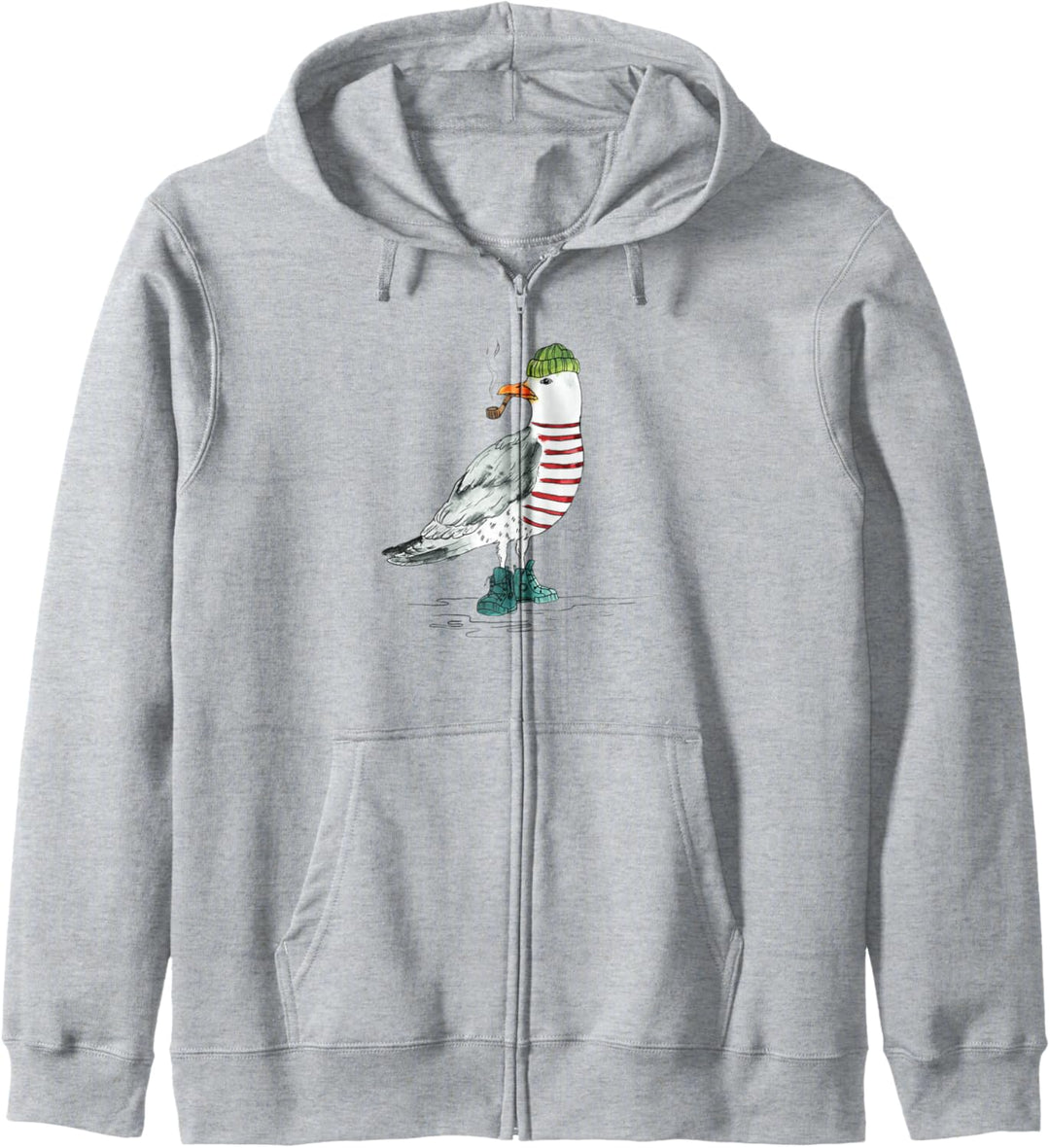 PLATTDEUTSCHER SPRUCH MIT MÖWE Kapuzenjacke
