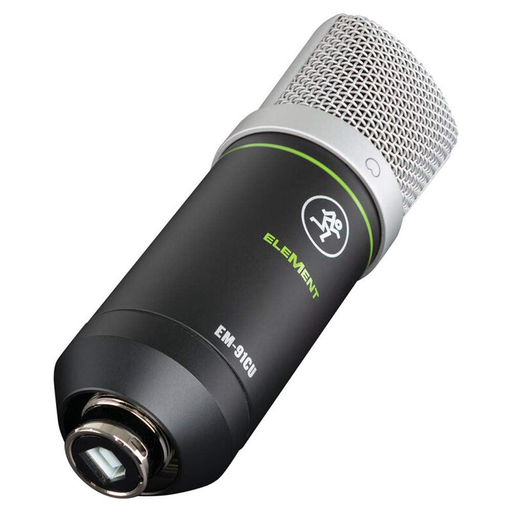 Mackie EM-91CU+ USB Kondensator Mikrofon (24-Bit/96kHz,) mit Mikrofonspinne, Schwarz