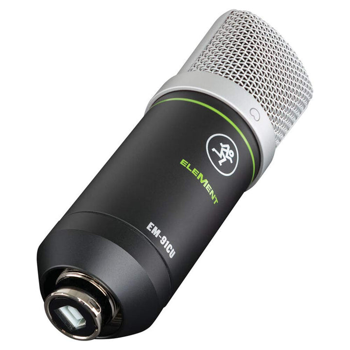 Mackie EM-91CU+ USB Kondensator Mikrofon (24-Bit/96kHz,) mit Mikrofonspinne, Schwarz