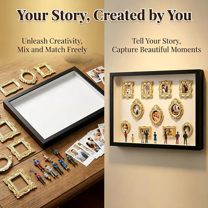 DIY Mini Museum Silhouette Box, DIY Mini Museum Bilderrahmen, Mi ni Figuren, Mi ni Menschen Figuren