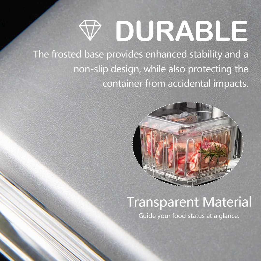 Sous Vide Behälter 12L mit Deckel und Rack Sous Vide Tools Container mit Isolierung Fassungsvermögen