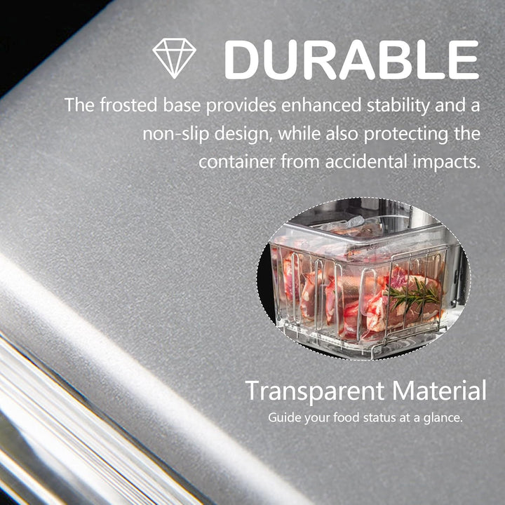 Sous Vide Behälter 12L mit Deckel und Rack Sous Vide Tools Container mit Isolierung Fassungsvermögen