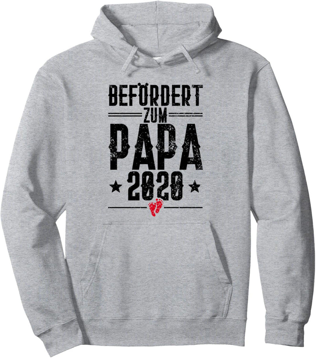 Befördert zum Papa 2020 Schwangerschaft Ankündigung Vater Pullover Hoodie