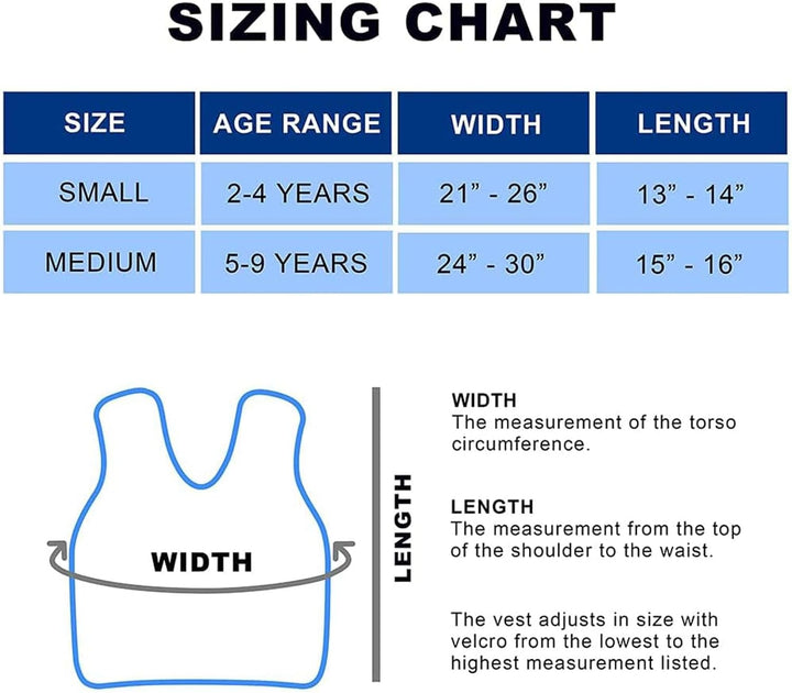 Gewichtsweste für Kinder, Kompressionsweste Gewichtete Weste Security Weste für Kindern mit ABR Reiz