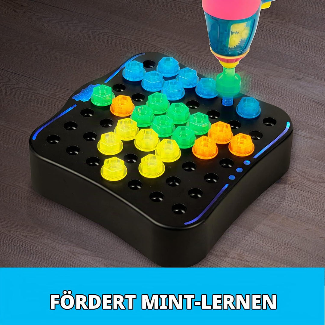Learning Resources Design &amp; Drill Brightworks, ab 3 Jahren, MINT-Spielzeug mit Licht &amp; Bohrer, förde