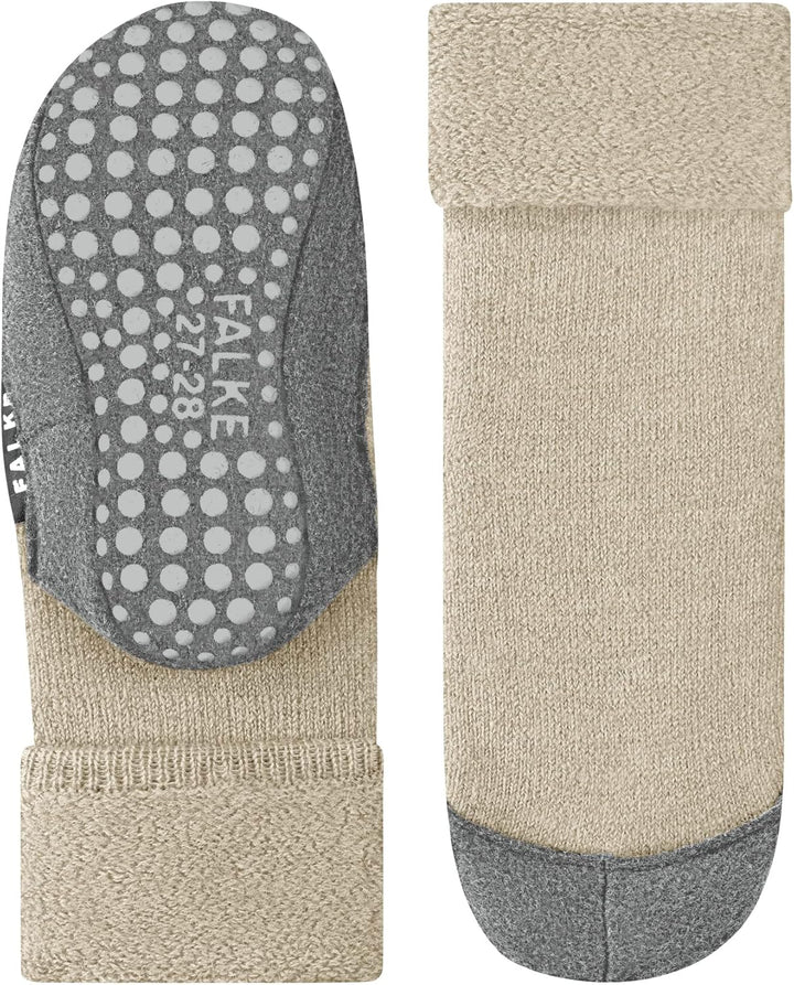 FALKE Unisex Kinder Cosyshoe Haussocken rutschhemmende Noppen auf der Filzsohle komfortabel warm mit