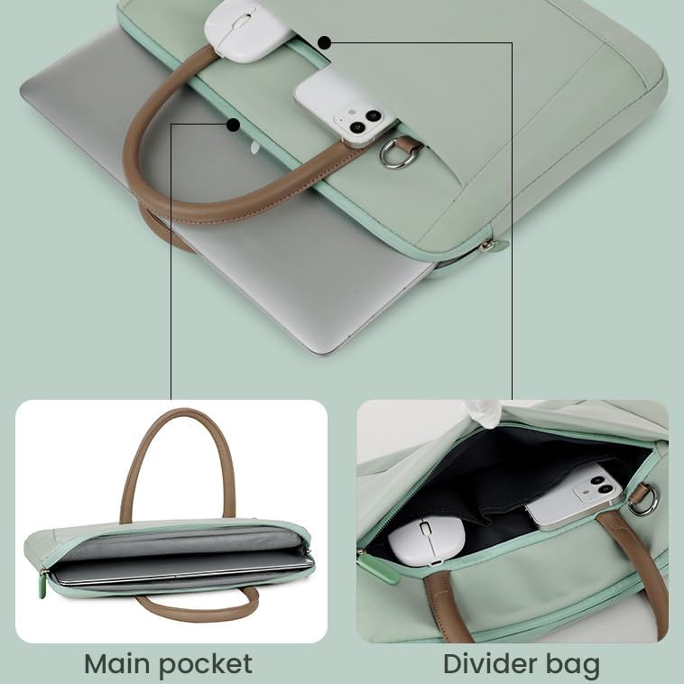 Laptoptasche für Herren, 38,1 cm (15 Zoll), Polyester, leicht, solide, Arbeit, Computer, Laptop, Kur