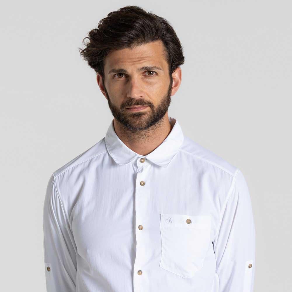 CRAGHOPPERS NosiLife Nuoro Langarm Hemd II XL Weiss, XL Wei&amp;