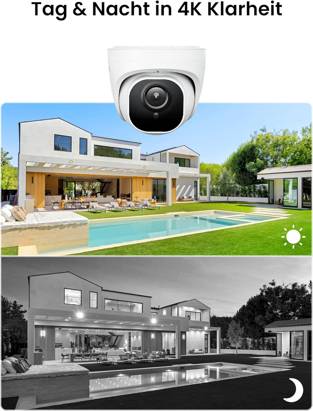 Reolink 4K Überwachungskamera Aussen Set, 4X 8MP PoE IP Kamera Überwachung mit Smarter Personenerken