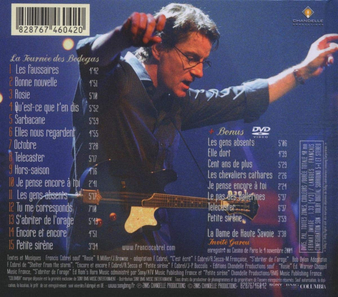 La Tournee des Bodegas, Audio-CD