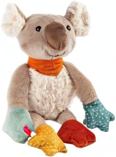 sigikid 43219 Kuscheltier Koala Patchwork Sweety, Yellow für Mädchen und Jungen von 0 bis 8 Jahren M