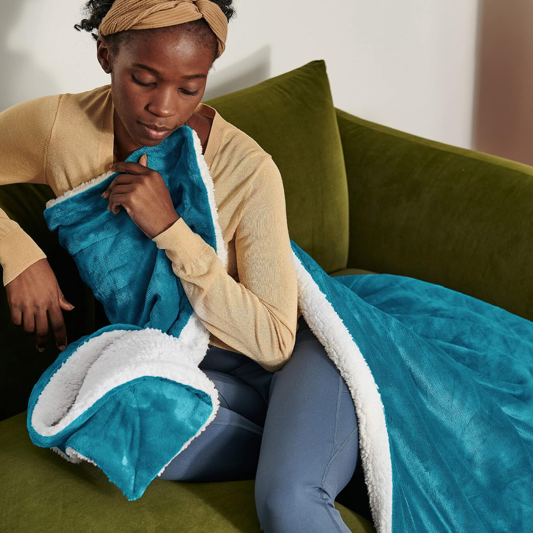 BEDSURE Kuscheldecke Flauschig Sofaüberwurf Türkis - Decke Sofa Klein als Couchdecke Überwurf und Wo