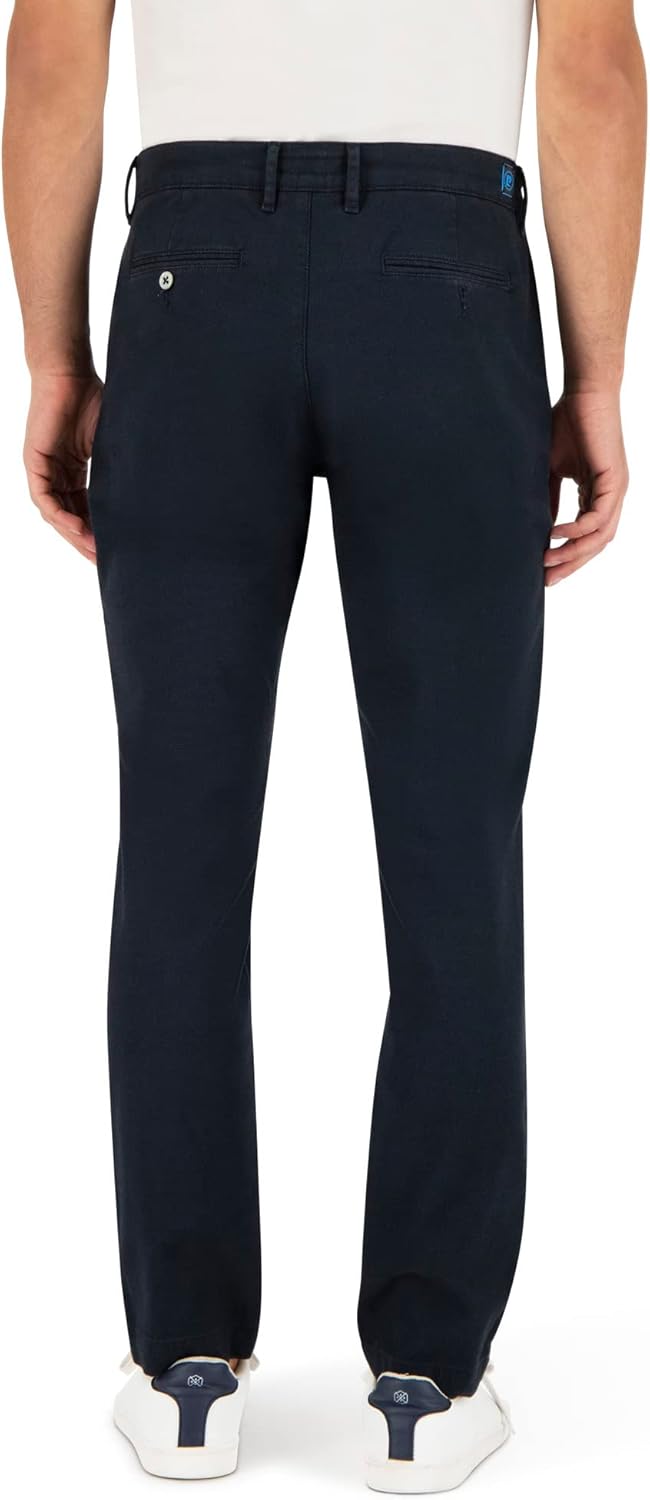 Pierre Cardin Herren Chino Futureflex Lyon | Männer Hose | Tapered Fit 30W / 34L Blau, 30W / 34L Bla