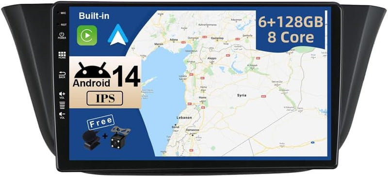 JOYX - [6G+128G] - Android 12 IPS Autoradio Passt für Iveco Daily VI (2014-2021) - Kabellos CarPlay/