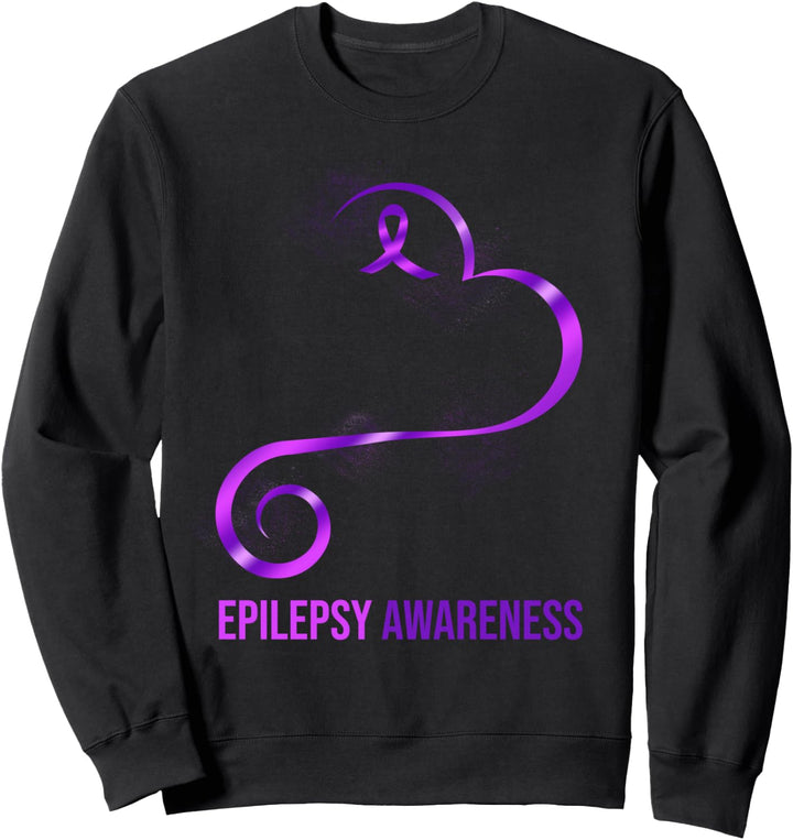 Epilepsy Awareness Herzband Sweatshirt