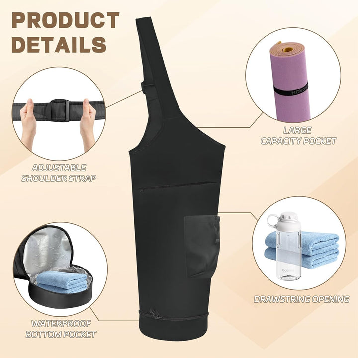 Yogamatten-Tasche, Yogamatten-Tragetasche, passend für die meisten Matten, multifunktionale Tragetas