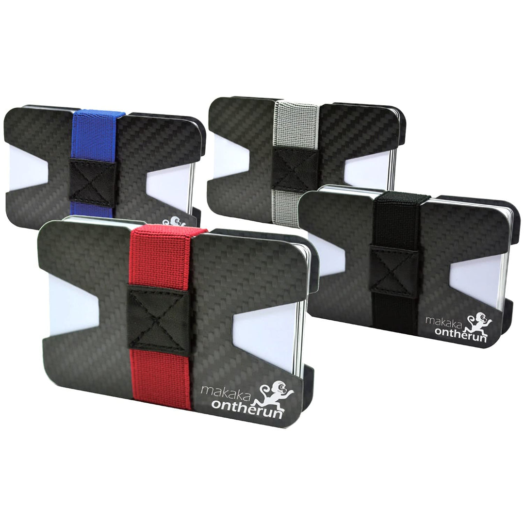MakakaOnTheRun Slim Wallet Herren Carbon Visitenkartenetui: Herren Kreditkartenetui, Kartenetui & Mi