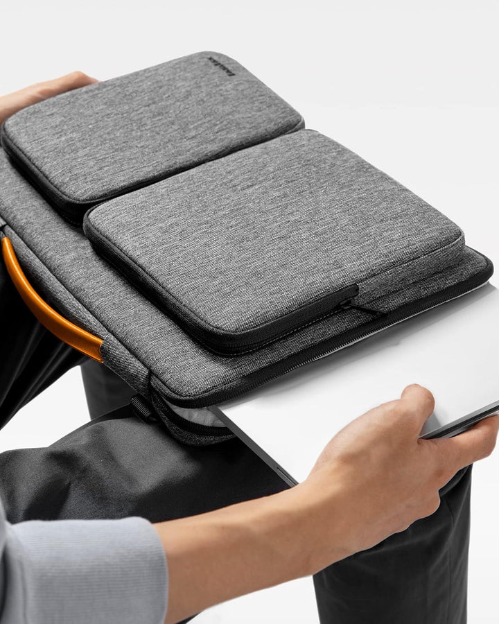 tomtoc 360° Tasche Hülle für 13 Zoll MacBook Air M2/A2681 M1/A2337 2022-2018, 13" MacBook Pro M2/A26