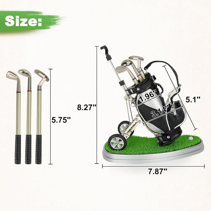 10L0L Golf-Stifthalter mit 3 Stiften für Golfschläger – einzigartiges Geschenk für Golffans und Koll