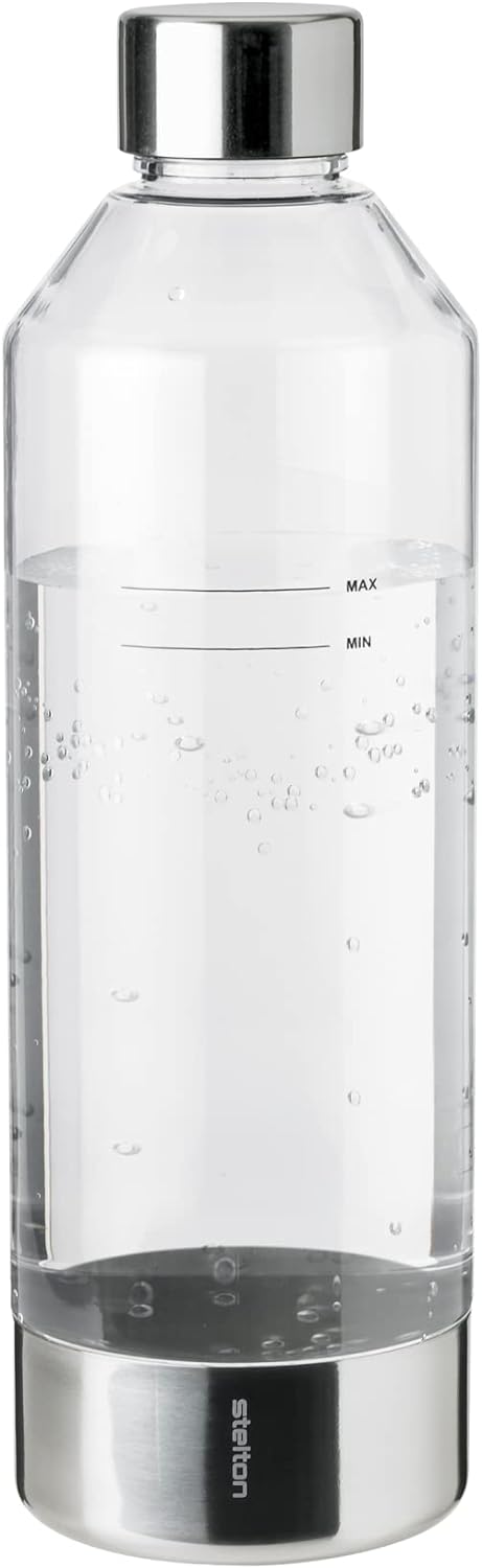 Stelton Brus Wassersprudler Flasche Steel