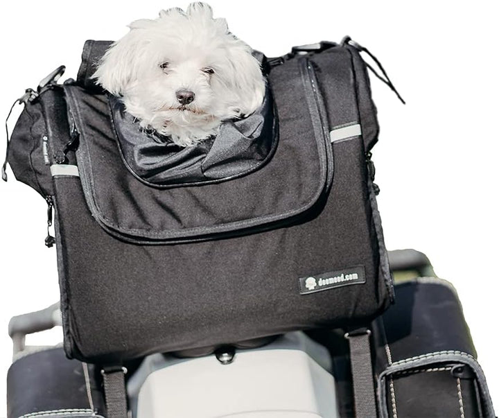 DEEMEED PETBAG Motorradtasche für Hunde und Katzen(2-5 kg), wasserdicht, tragbar, dreifach belüftet,
